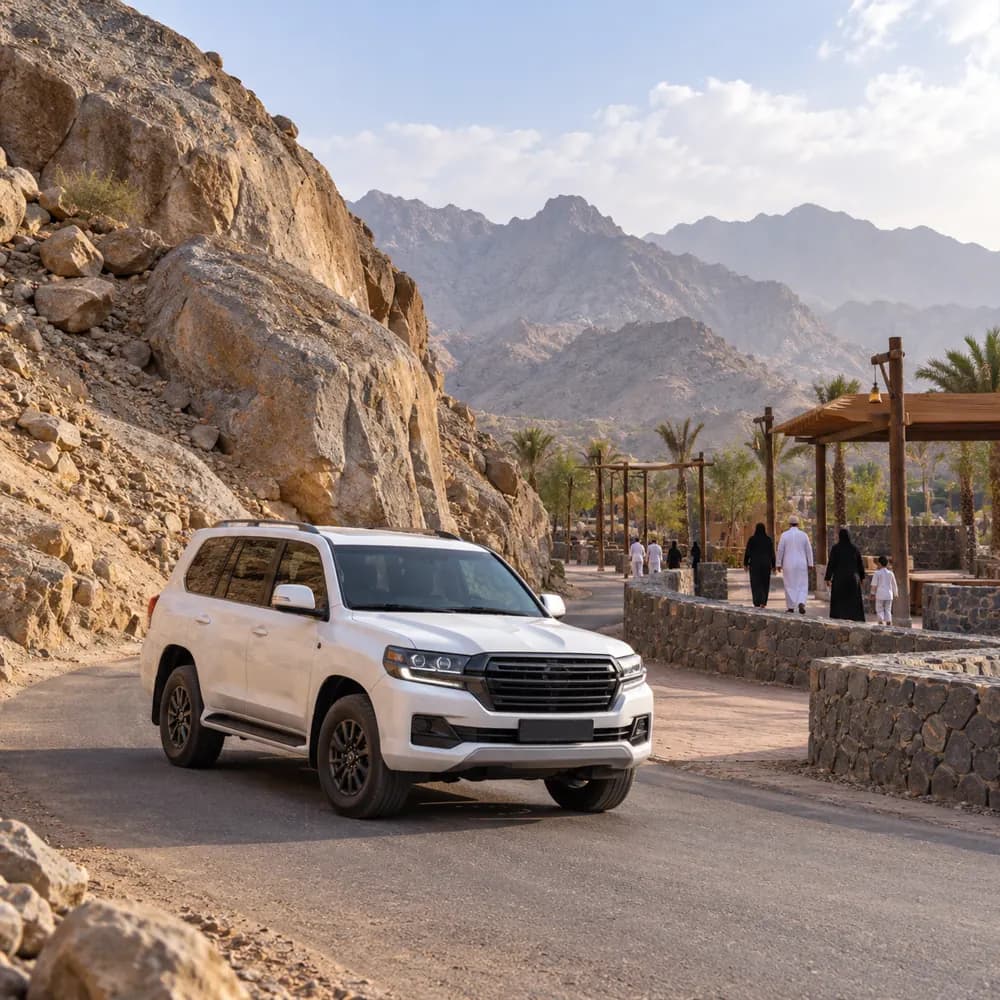 By 4x4 vehicle