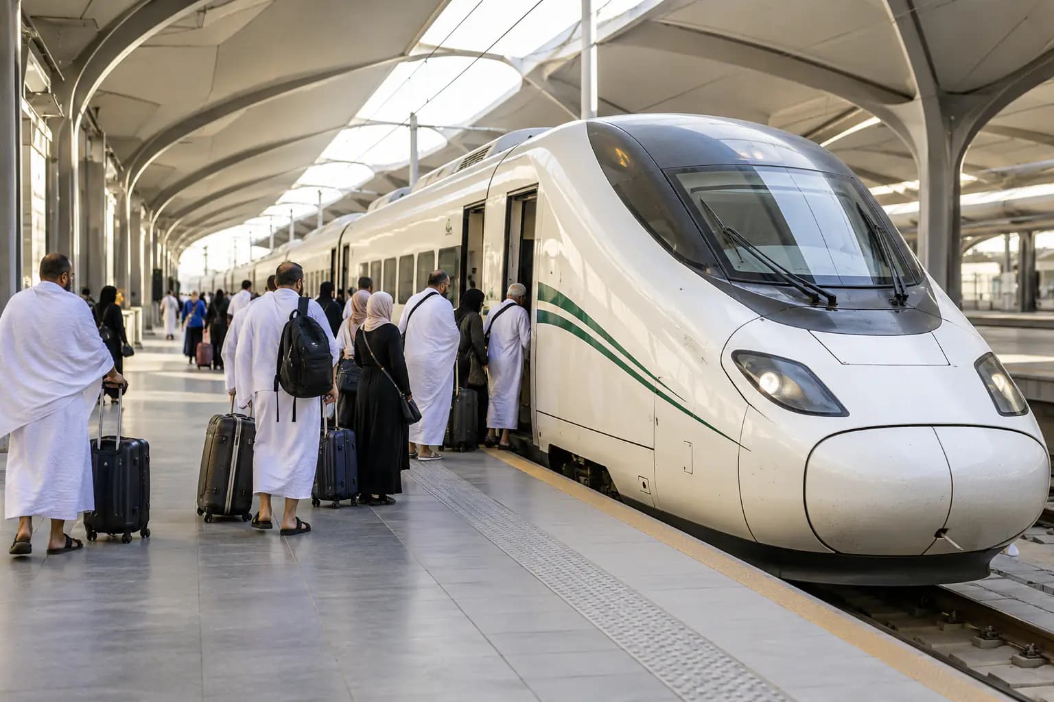 Haramain train: about 2 to 2.5 hours